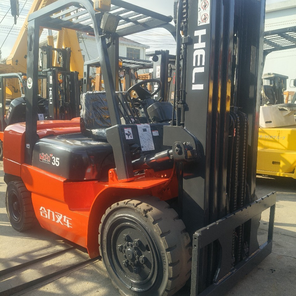 Экспортируемый за границу подержанный вилочный погрузчик Heli 3 тонны 5 тонн 10 Heli вилочный погрузчик с высоким мачтой