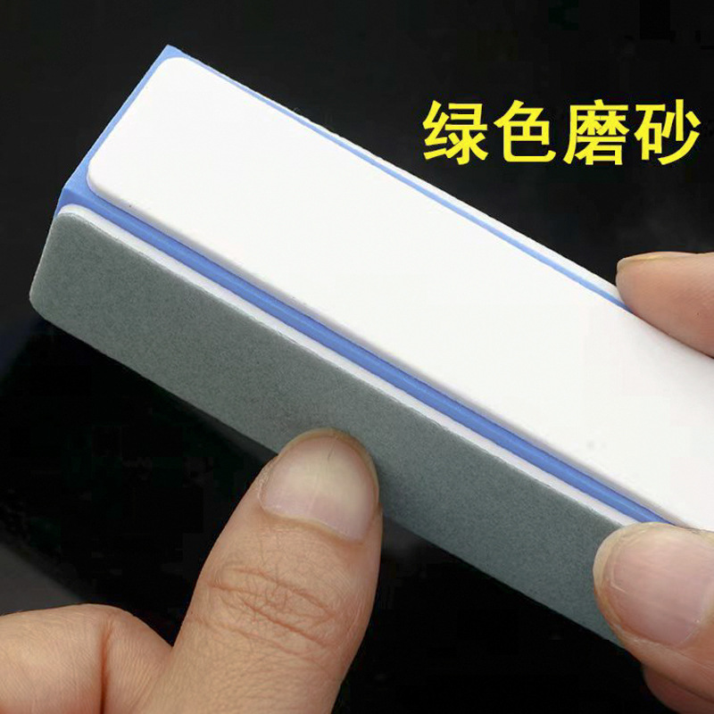 Wear-resistant non-falling leather text play double-sided polishing block text play polishing strip sponge sandpaper polishing nail art polishing jewelry