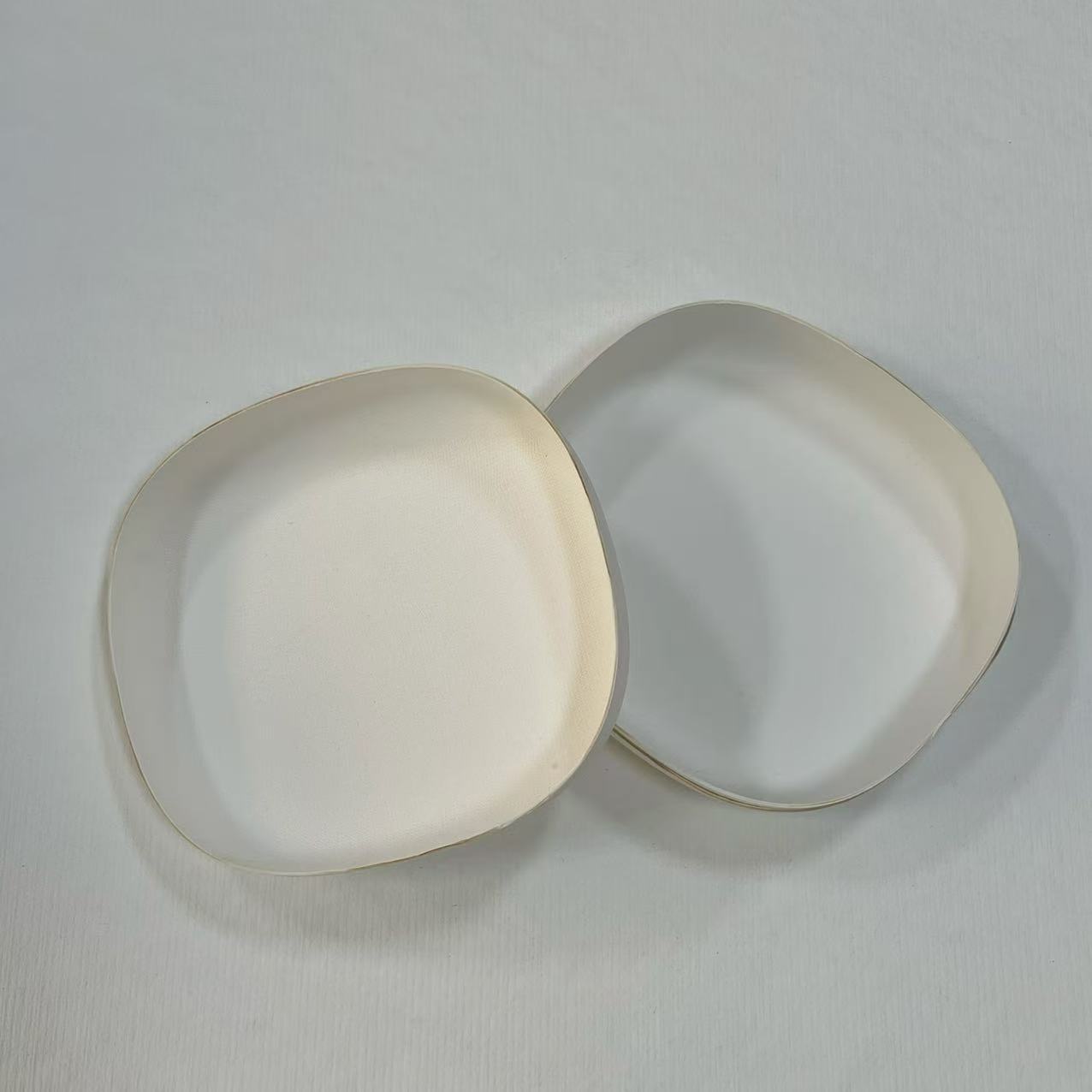 Paper Pulp Molding Environmentally Friendly Boutique Recommended Paper Tray Sugarcane Pulp Biodegradable Anti-Fall Shockproof Packaging White Carton