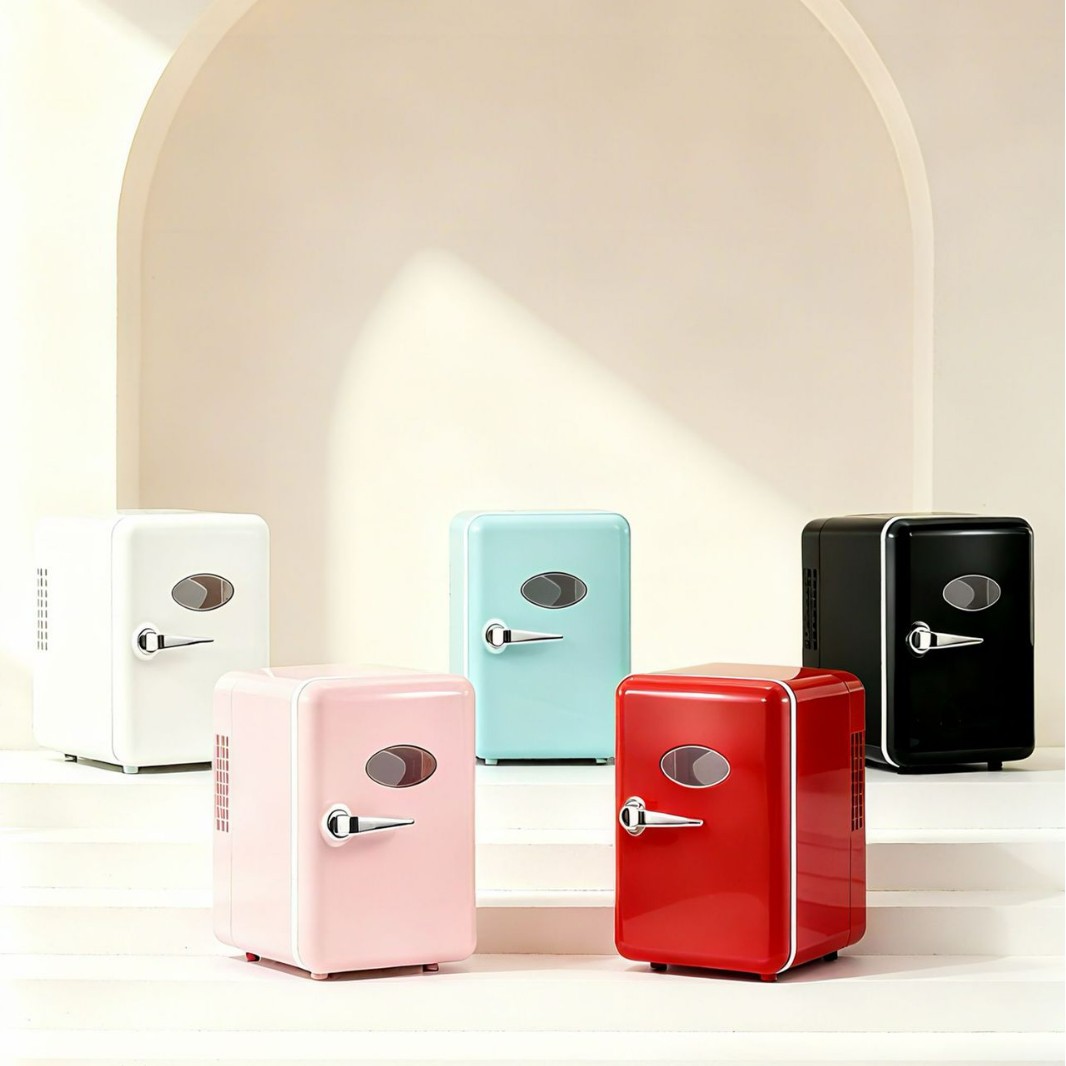 Office Desktop 4L Mini Refrigerator for One Person USB Silent Refrigeration Beauty and Skin Care Product Preservation Small Refrigerator