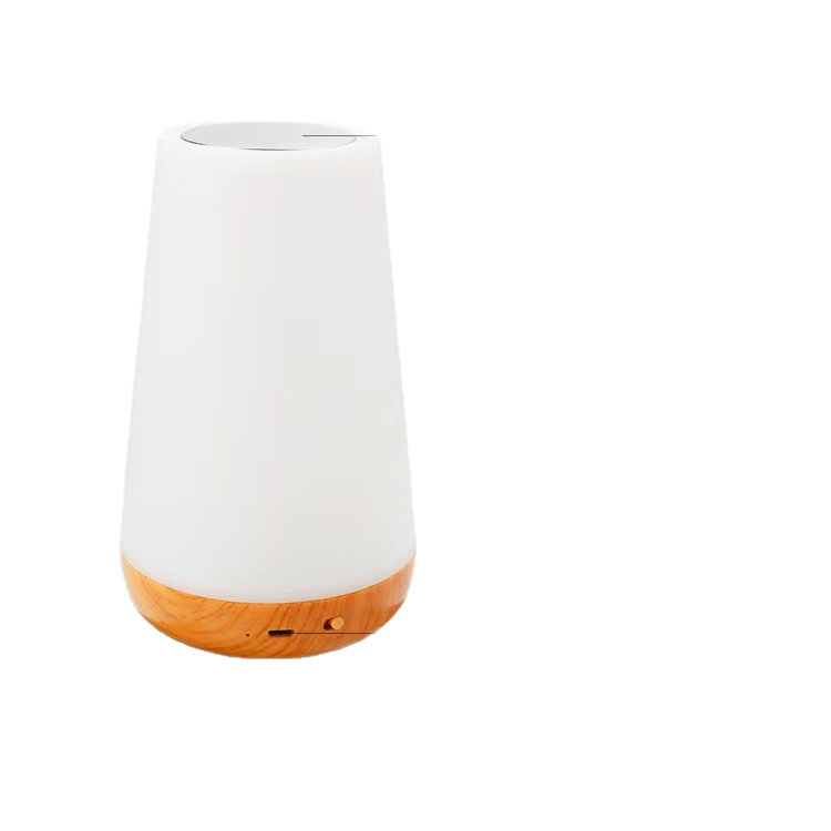 Cross-Border Remote Control Wood Grain Dimmable Touch Tap Light Night Light Bedside Lamp 13-Color Ambient Light Sensor Lamp Table Lamp