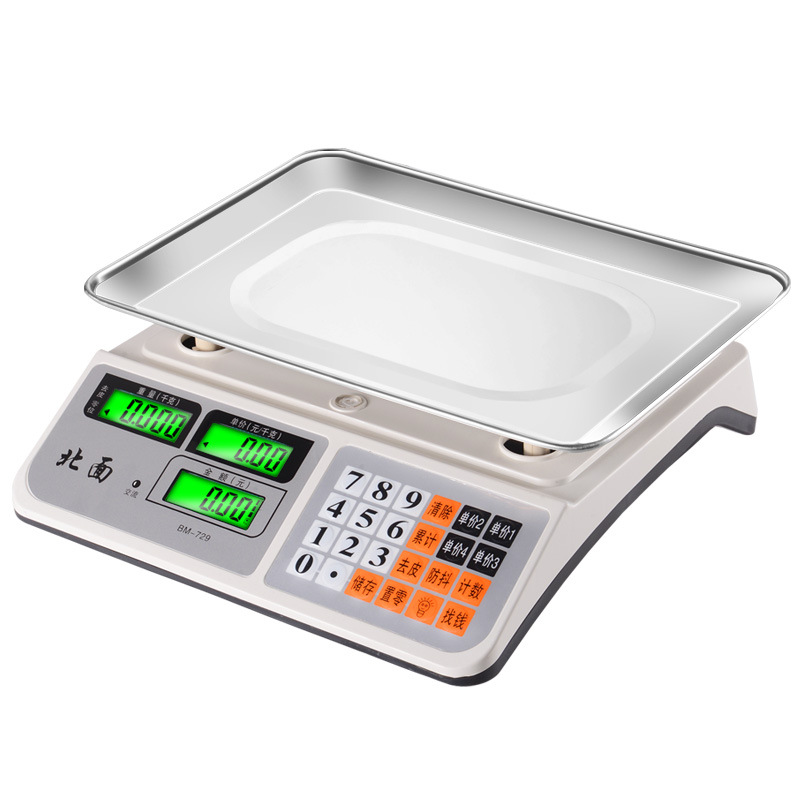 North Electronic Scale Commercial Bench Scale Selling Vegetables 30kg Household Precision Weighing Electronic Scale Pricing Scale Bluetooth Selling Vegetable Scale