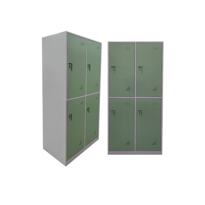 Staff four-door locker school dormitory double-layer locker office study change wardrobe factory customization