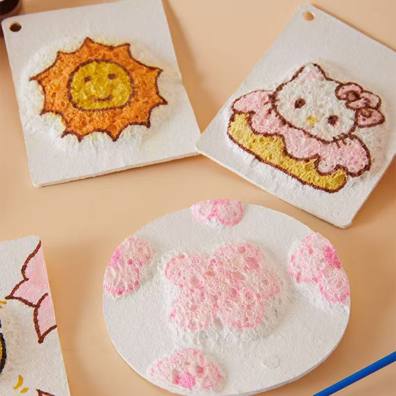 Cross-Border Dropshipping Foam Texture Drawing Paper Children's DIY Full Set of Materials with Water Pens, Colored Pens, and Painting Tools