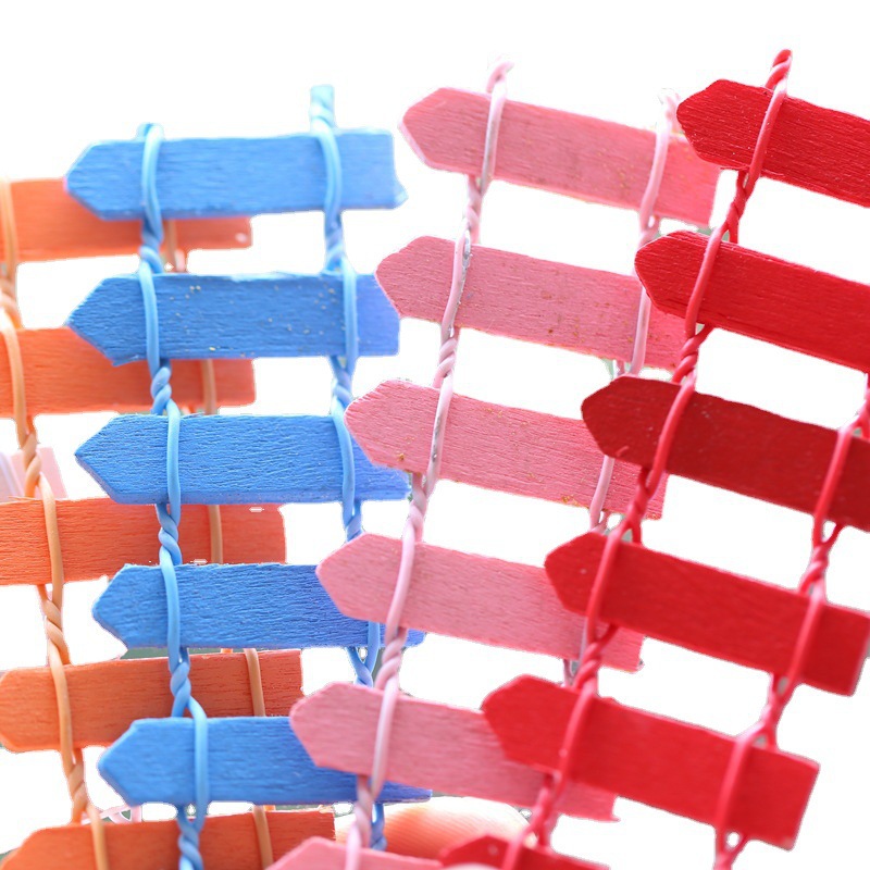 Micro-Landscape Ornaments, Succulent Wooden Fence, Fence, White Mini Fence, Small Ornaments