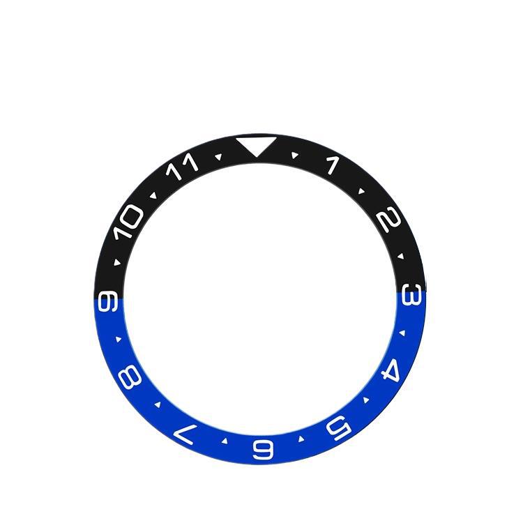 New Zirconia Ceramic Ring Mouth Haimedes Watch Bezel Scale Ring 38Mm*31.6Mm Flats Bottom Ring