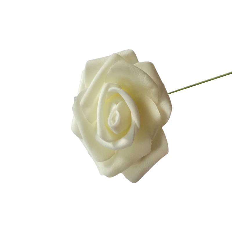 7cm with Rod PE foam roses simulation roses holding flowers wedding candy box accessories paper flowers