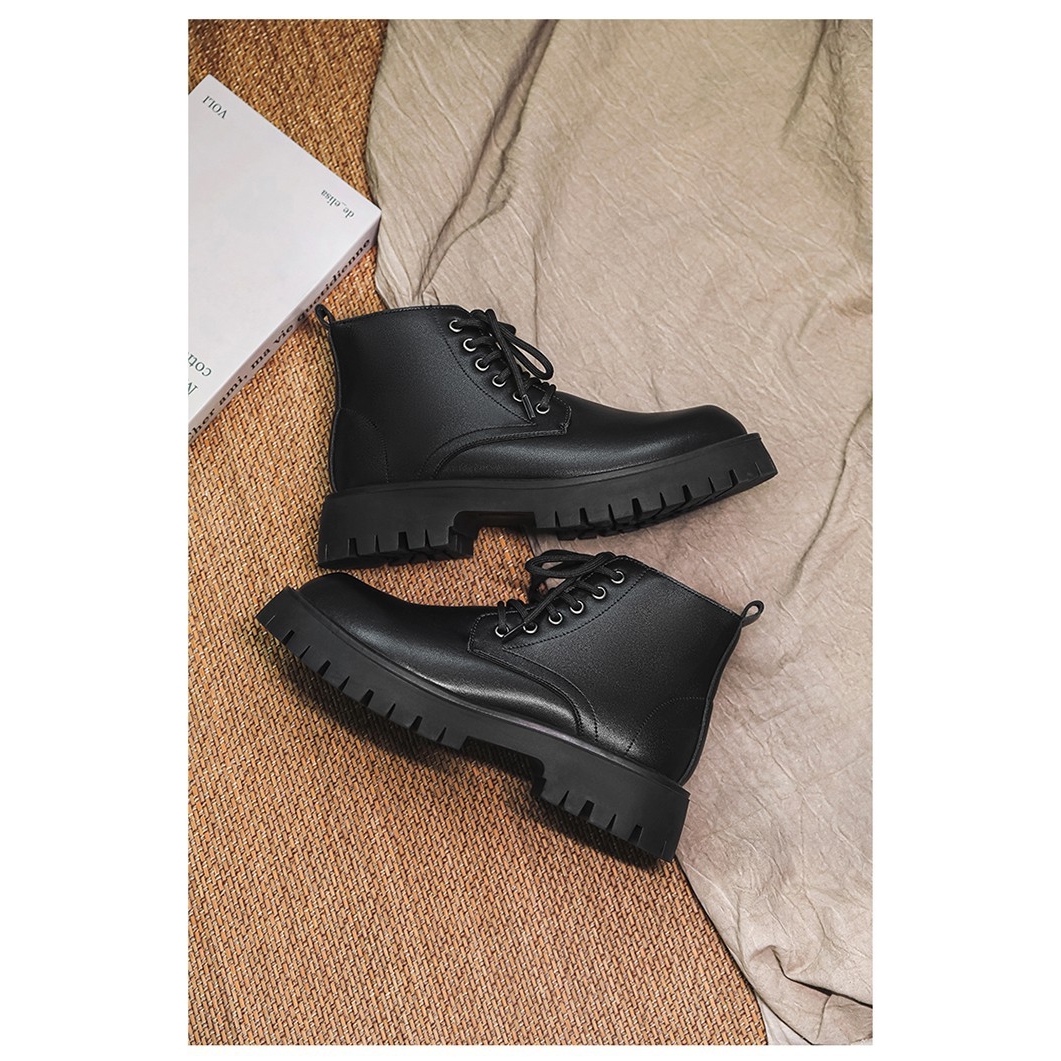 Martin Boots Men's Boots British Style Men's Spring and Summer Men's Shoes Chelsea Low-top Middle-top High-top Leather Shoes Couple's Shoes