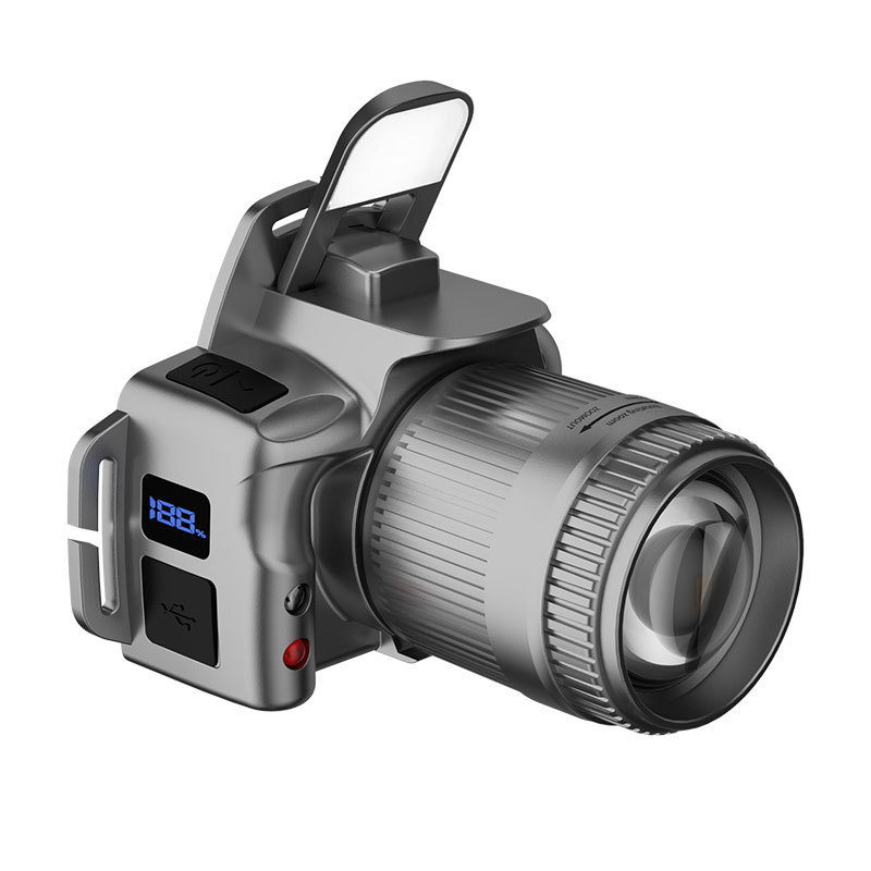 Outdoor High-Power Led Headlight Sensor Strong Light Rechargeable Ultra-Long Battery Life Head-Mounted Long-Range Fishing Night Fishing Light