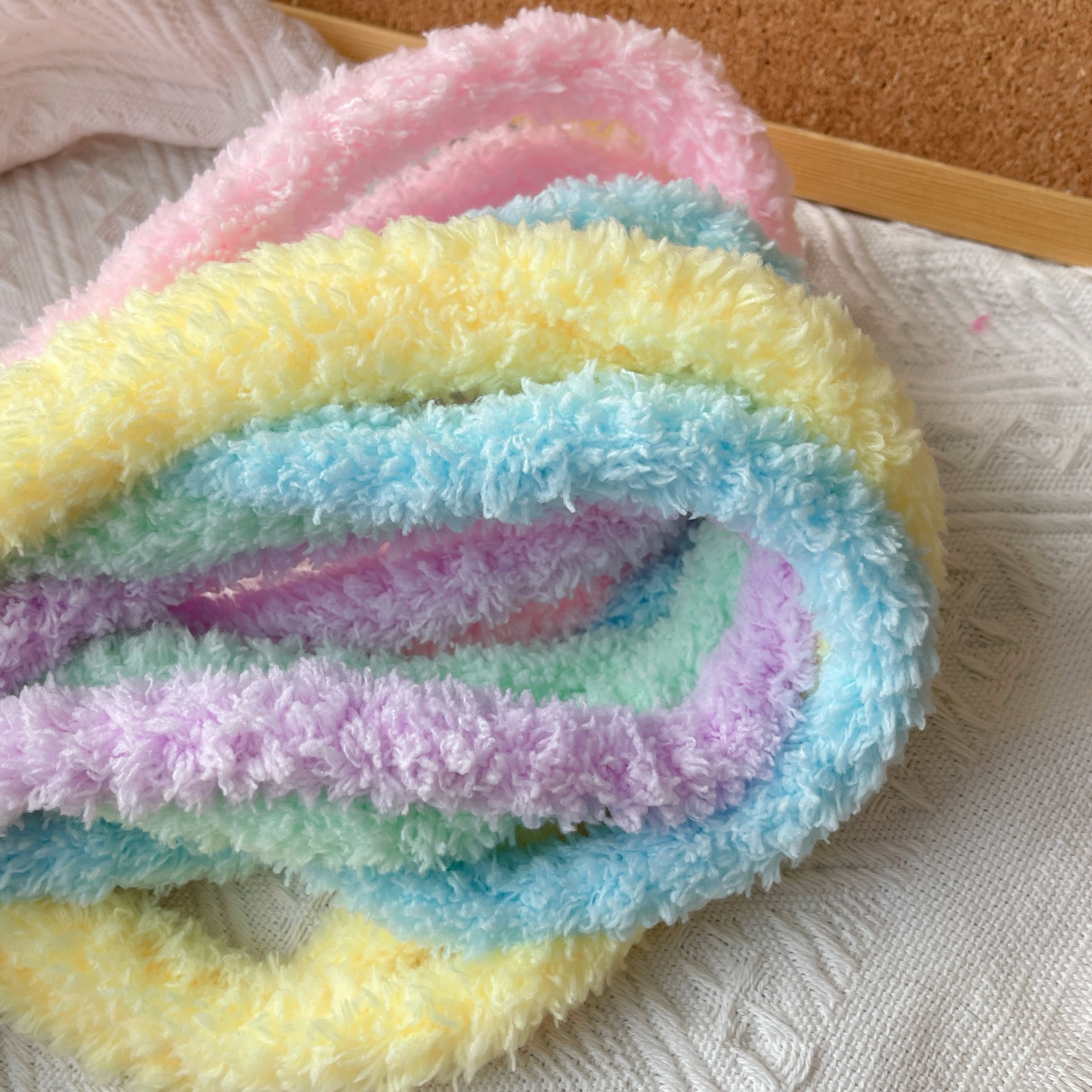 Factory direct supply 15mm super tight torsion bar puppy simulation doll plush wool torsion bar hand woven diy