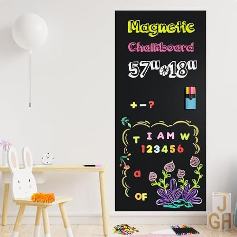 Магнитная черная доска самоклеящаяся универсальная для дома, класса, офиса, игровой комнаты