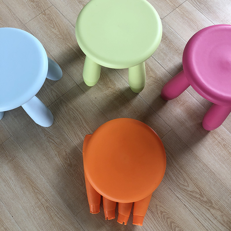 Kindergarten Children's Learning Stool Cooked Glue Plastic Low Stool Household Small Bench Bathroom Coffee Table Shoe Changing Stool Small Round Stool