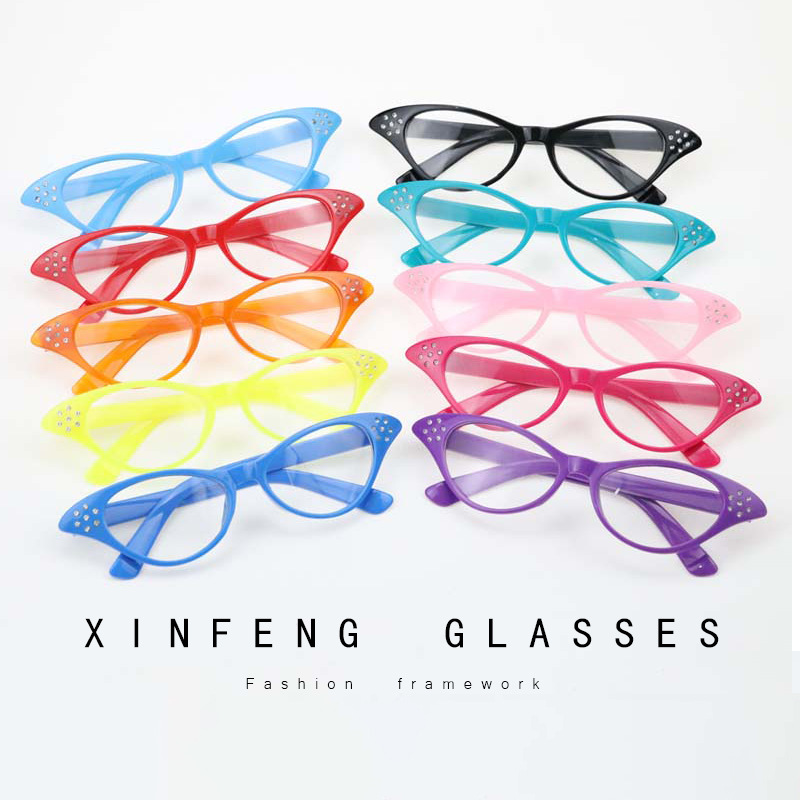 Большая распродажа 2025 оптовые очки для взрослых и детей, корейский стиль, ретро очки для мужчин и женщин, кошачий глаз, декоративные плоские очки