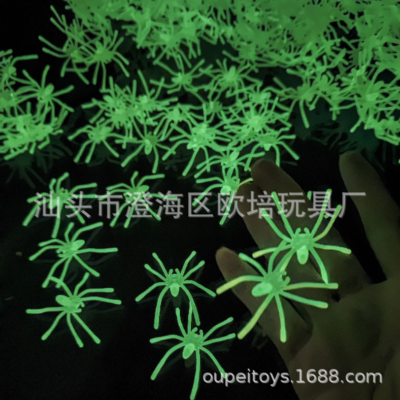 Cotton Spider Accessories Toy Plastic Spider Halloween Decoration Ornaments Colorfulful Spider Thin-Legged Long-Legged Spider