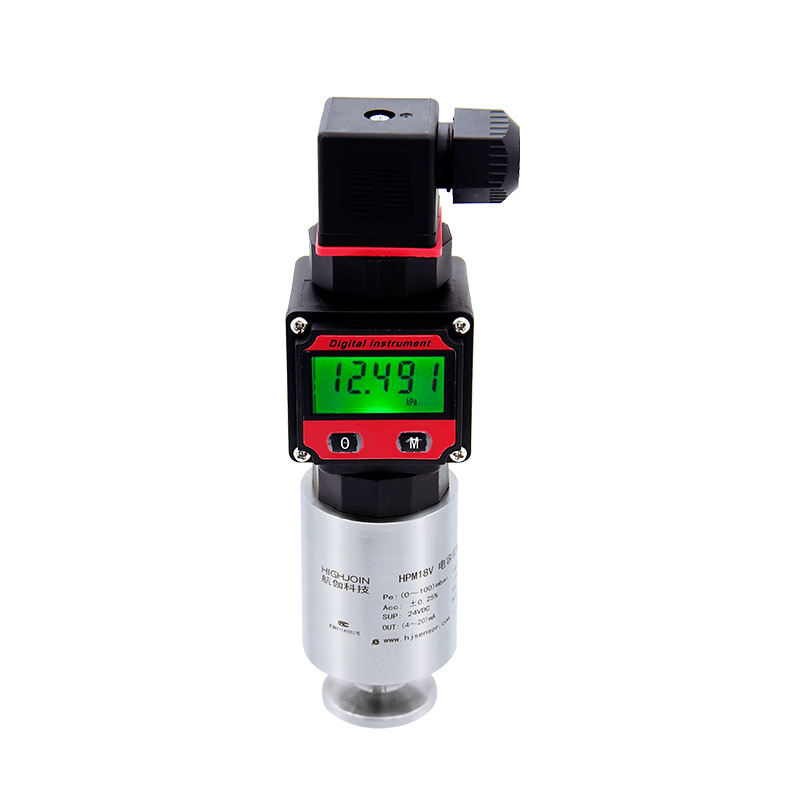 Hpm18V Vacuum Gauge Capacitive Film Vacuum Gauge High-Precision 200Pa Absolute Pressure Sensor Digital Display 0-10V