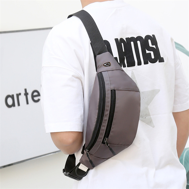 Foreign Trade New Korean Style Fashion Waist Bag Simple Multi-Functional Shoulder Crossbody Bag Outing Oxford Cloth Coin Mobile Phone Bag