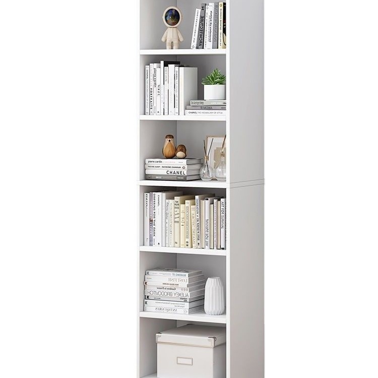 Bookshelf Storage Rack Floor Simple Household Multi-layer Living Room Storage Cabinet Narrow Slit Small Bookcase Wall Corner Storage