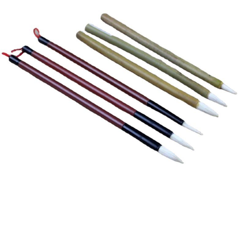 Paint Pen Student Jianya Baiyun Brush Pure Wool Industrial Factory Brush Paint Cheap Plastic Rod Brush