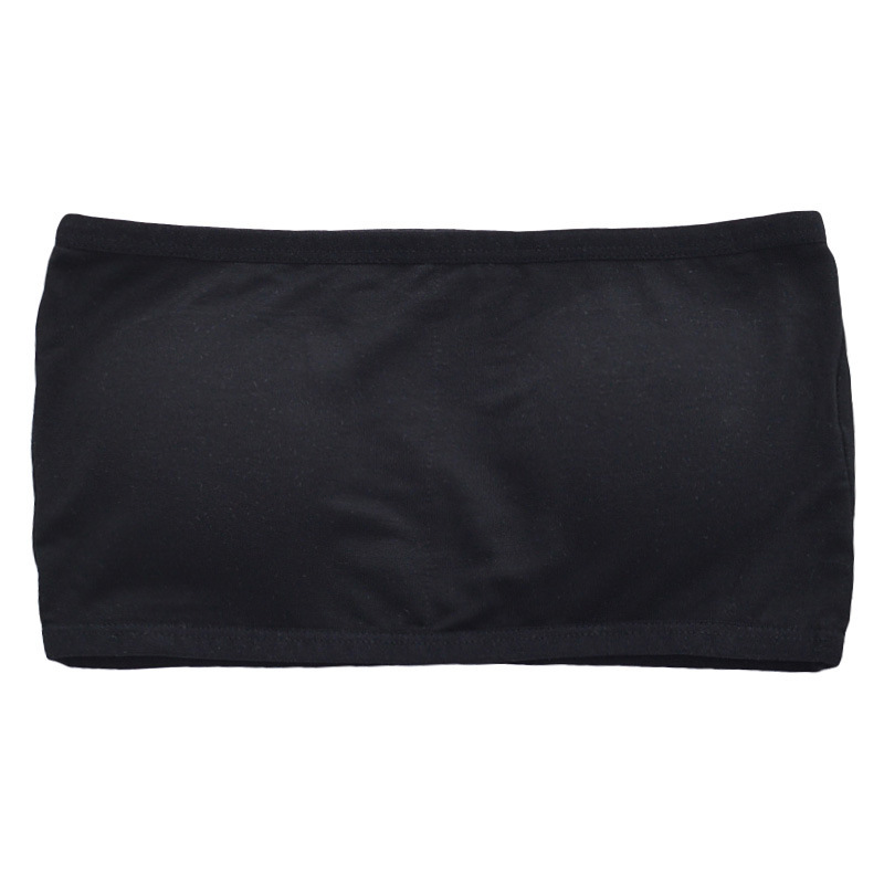 Girls' Underwear Development Period Vest Student Bra Strapless Tube Top Off-Shoulder Anti-Exposure Wrap Chest Dance Base Layer