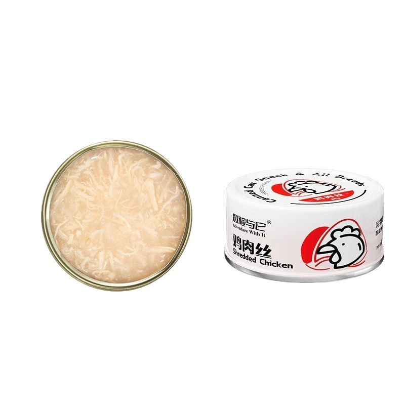 Adventure and It Cat Canned Bulk Whole Box Wholesale Shredded Chicken Hydrating Cat Chicken Snacks Adult Cat Fresh Meat Cat Wet Food