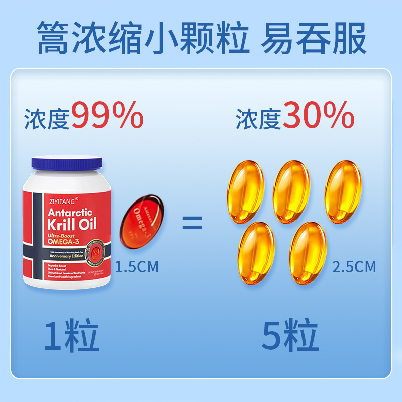 Customized Antarctic Krill Oil Capsules Dha High-Purity Krill Oil Omega-3 Norwegian Krill Oil Oem Processing