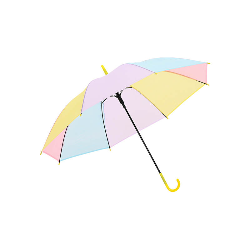 Small Fresh Straight Automatic Transparent Umbrella Transparent Umbrella Ladies Student Rainbow Umbrella Advertising Transparent Umbrella Wholesale Manufacturer