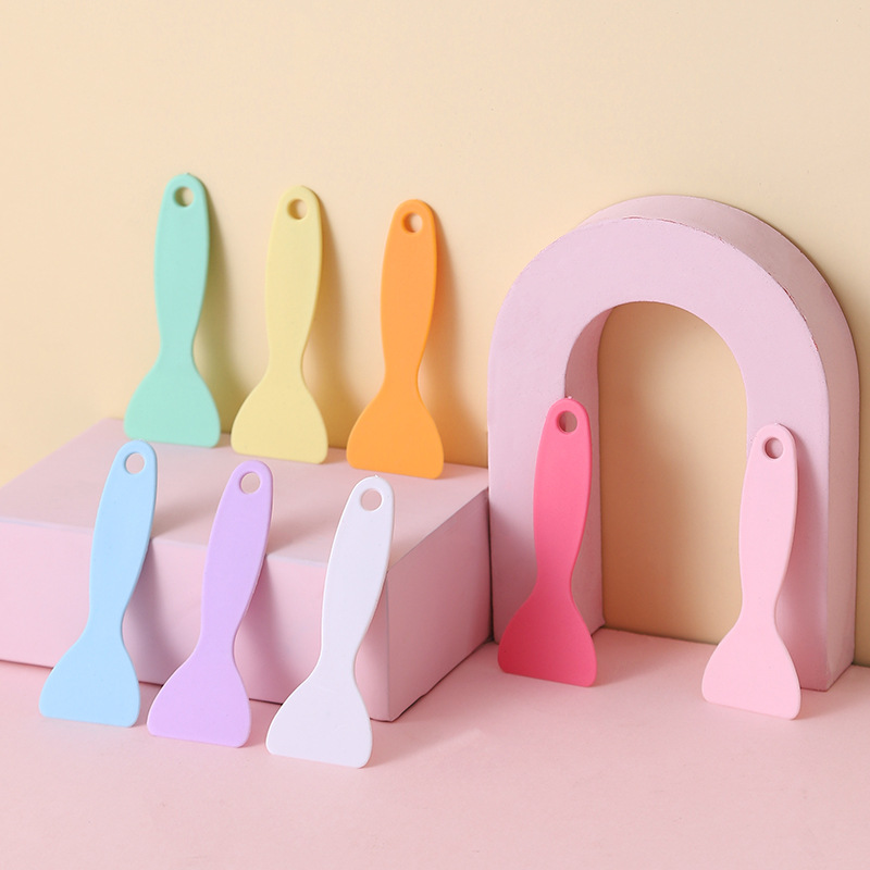 6cm Plastic Small Scraper Film Triangular Plastic Scraper Blade Car Beauty Scraper Hand Account Guka Sticker Tool