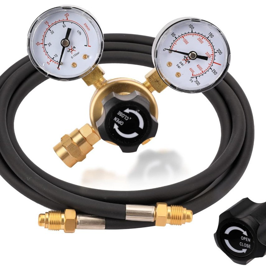 Export foreign trade Wenzhou Weixin WX-02, AR/CO2 pressure adjustable argon pressure reducer, gas meter pressure gauge