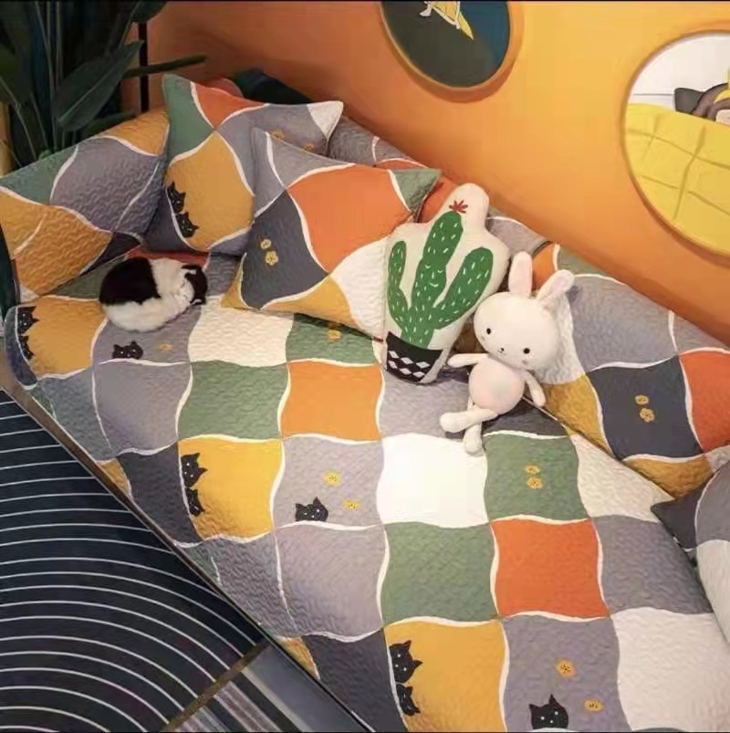 Single shot non-slip four seasons universal sofa cushion cartoon printing network red home sofa towel sofa cover wholesale