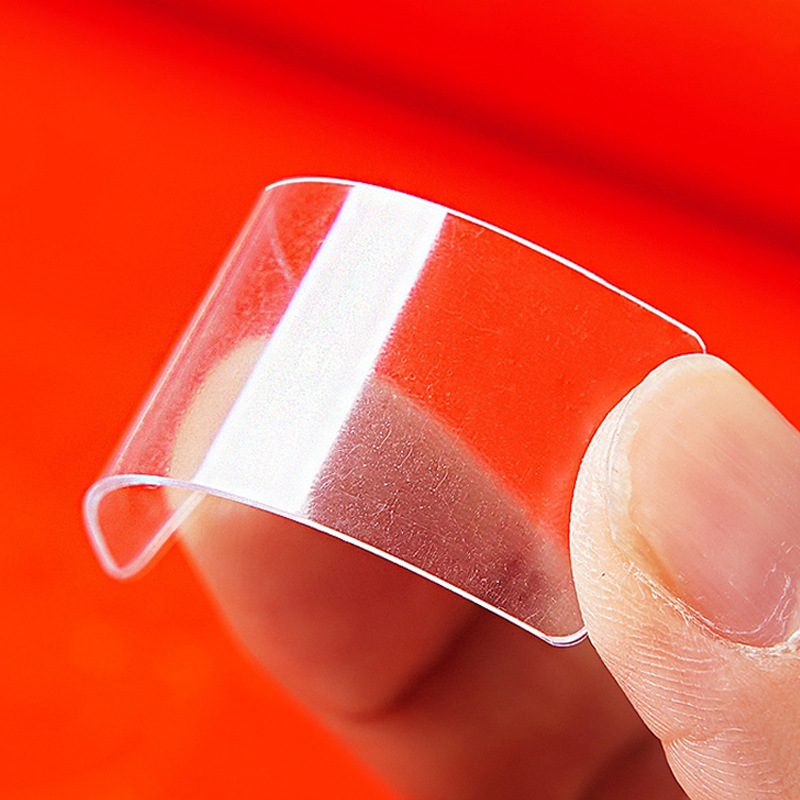 Spring Festival Couplets Double-Sided Adhesive Stickers for Home Use, Traceless Stickers with the Character for "Fu", Transparent Double-Sided Stickers Wholesale, Couplets Double-Sided Adhesive Without Drilling