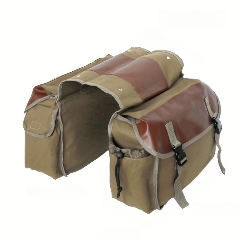 Multifunctional Bicycle Side Hanging Bag Cross-border Large Capacity Motorcycle Electric Vehicle Rear Pack Wear-resistant Canvas Equipment Bag