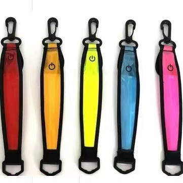 USB Rechargeable Led Luminous Hanging Strap Light Reflective Backpack Light Pendant Small Accessories Luminous Bicycle Light Flash