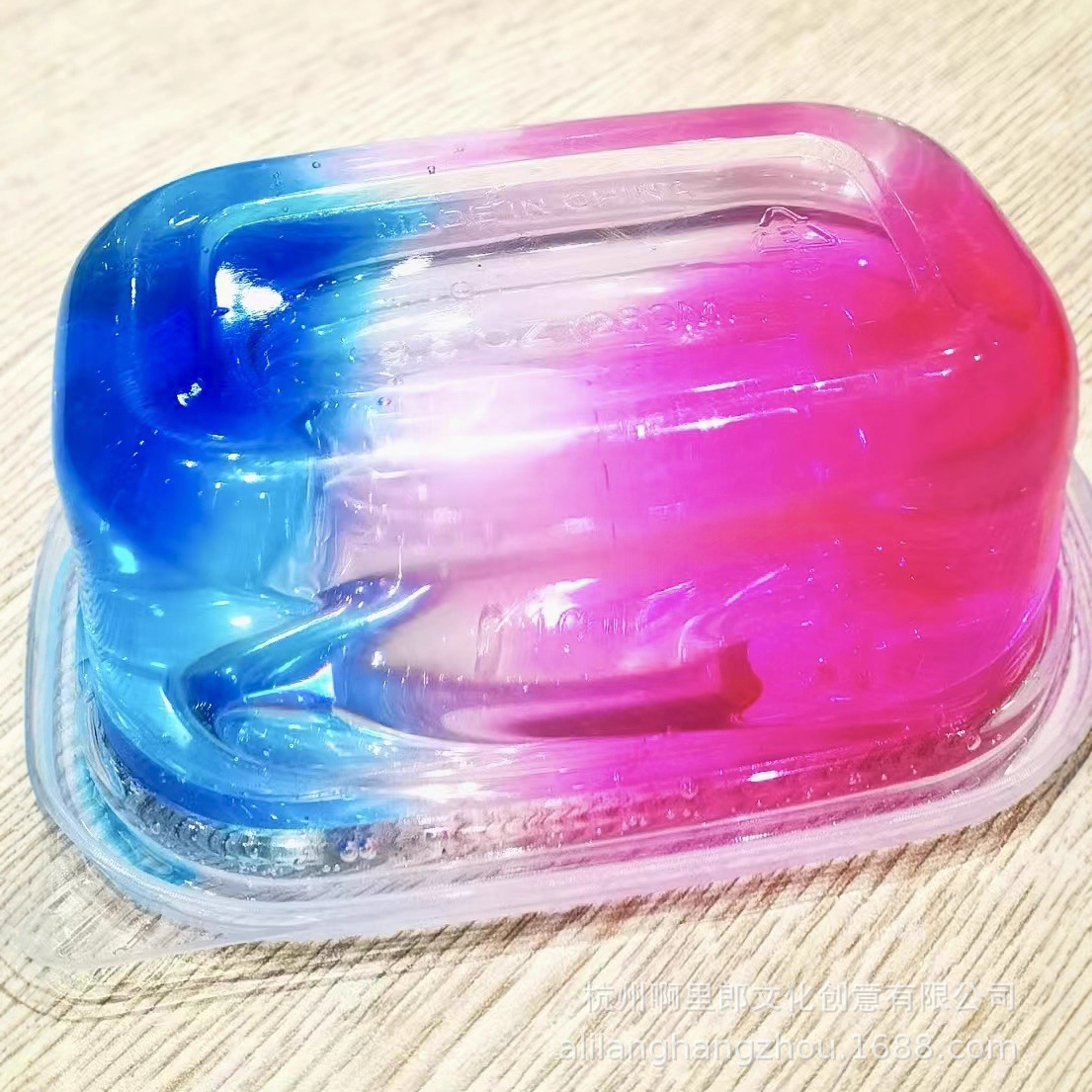Factory Wholesale Internet-Famous Crystal Slime Mist, the More You Play, the Bigger It Becomes, Slime Stall, Bubble Slime, Gradient Color Mud, Foaming