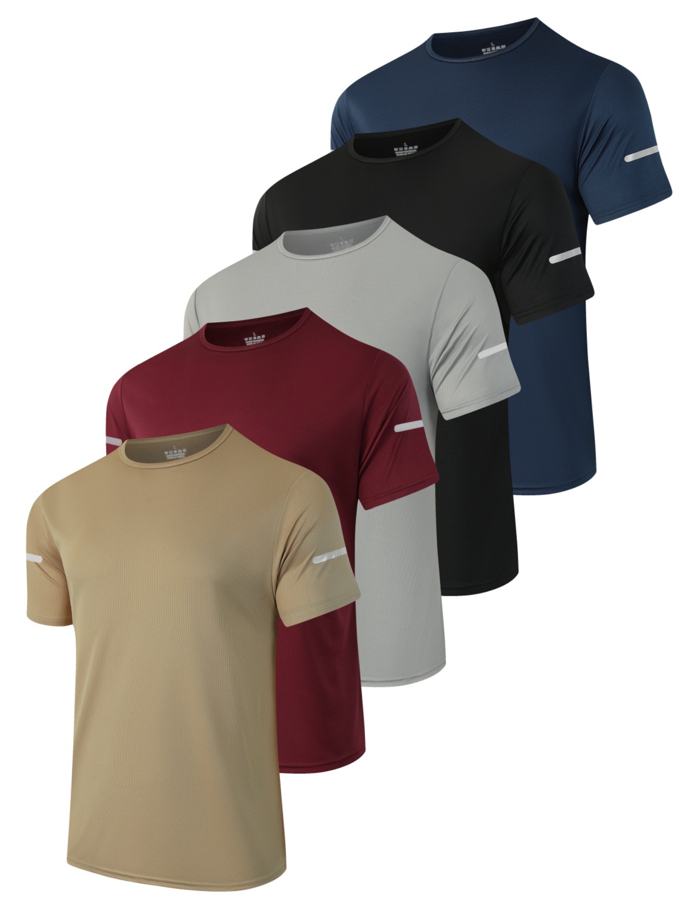 Cross-Border Exclusive Supply: Men's Sports Short-Sleeve Outdoor Fitness T-Shirt Basketball Gear 2025 New Summer Loose-Fit Men's Clothing