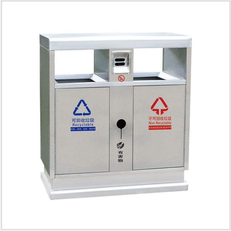 Two-Category Trash Cans, Painted, Three or Four Flower Pots, Dry and Wet Separation, Commercial Use, Star Wars Storage, Spider-Man, Recyclable