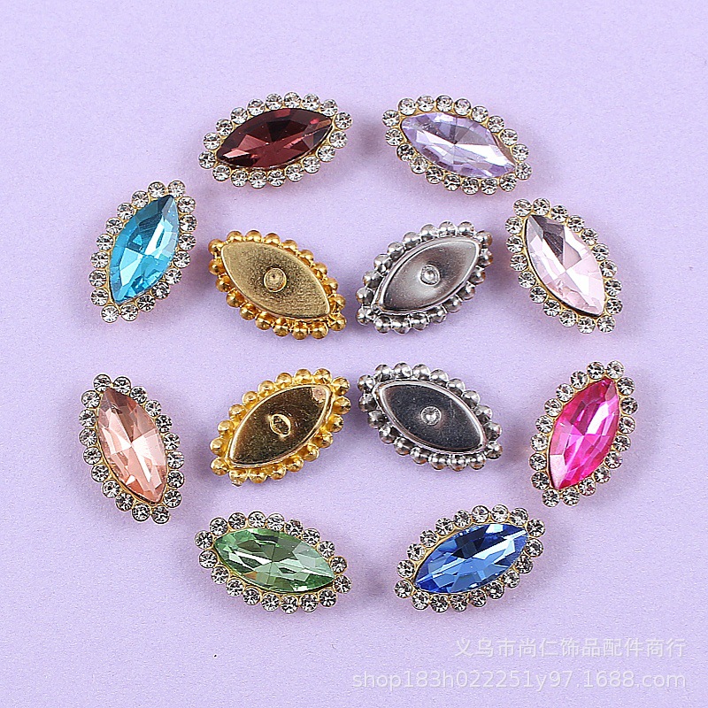 Глаз лошади подсолнух ручная вышивка алмазные ювелирные аксессуары головной платок DIY обувь ремень заколка аксессуары кристаллический стеклянный алмаз