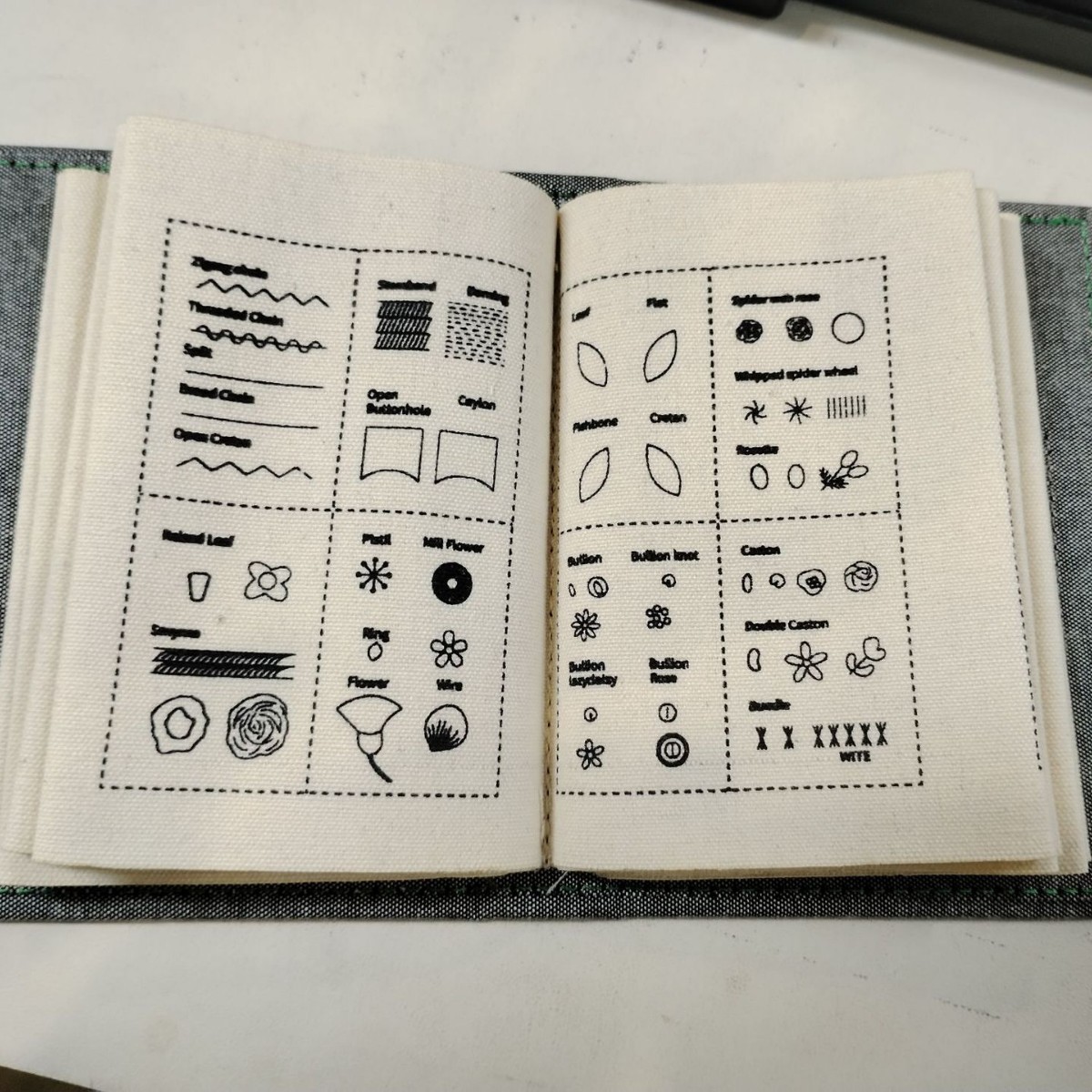Amazon new stitch book stitch book DIY stitch sample book linen embroidery lovers