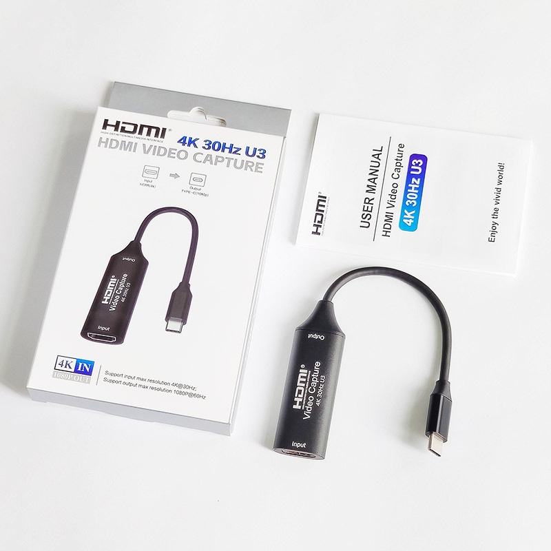 Factory Direct Sales Usb-C Capture Card USB C Hd Game Live Broadcast HDMI to Usb3.0 Capture 4K Vision