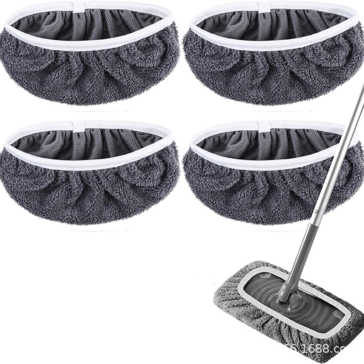 Swiffer Mop Cloth Flat Mop Cloth Household Absorbent Mop Replacement Cloth Cover Wet and Dry Mop Cloth Cover