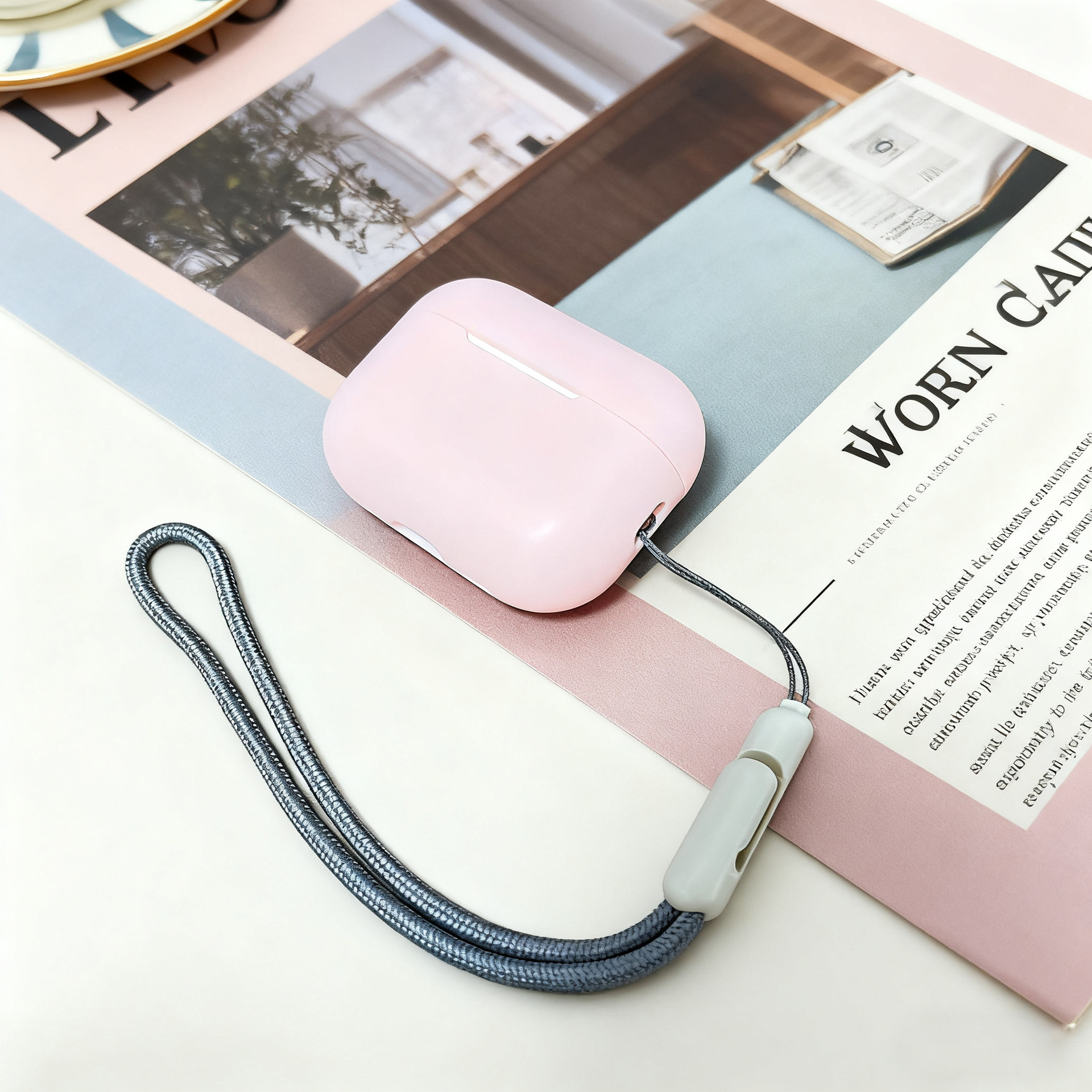 Suitable for Apple Headphone Case Airpodspro3 Silicone Protective Case AirPods Bluetooth Headphone Protective Case