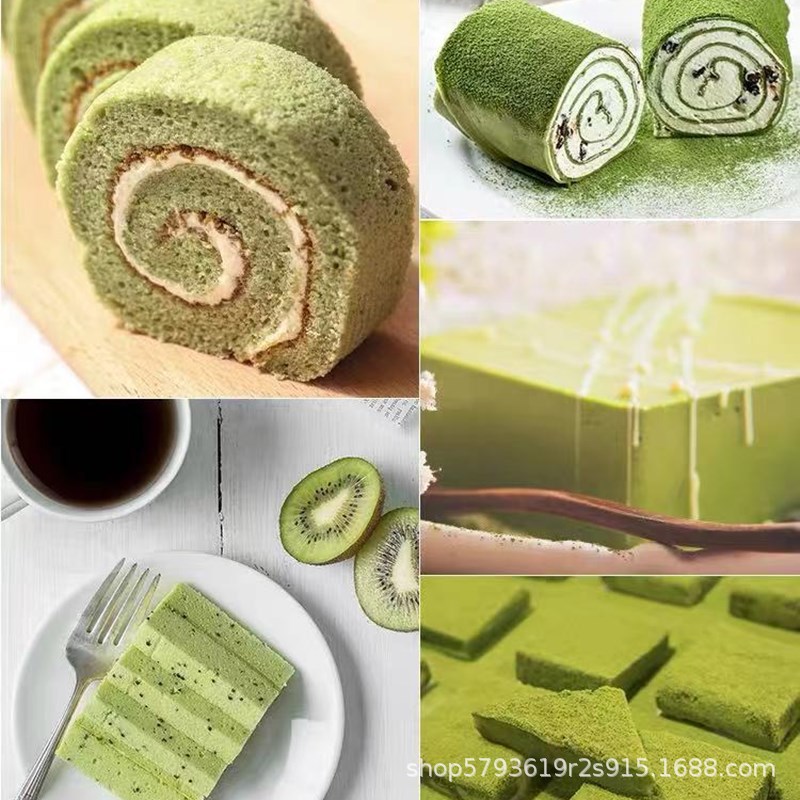 Angel Baizuan Matcha Powder Home Cake Snowflake Crispy Ice Cream Dessert Coffee Drink Milk Tea Shop Baking Materials