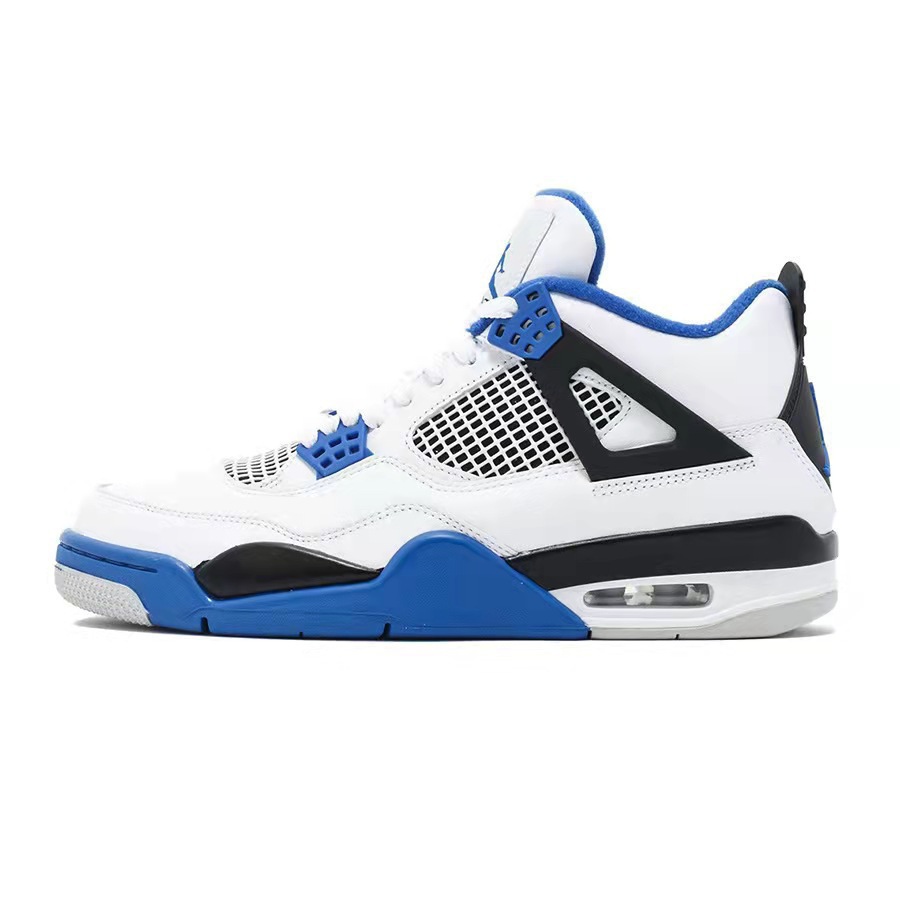 Putian Shoes High Edition Wholesale AJ4 Black and White Cat Midnight Blue and White Cement Red Button Joe 4 Sports Air Cushion Basketball Men's and Women's Shoes