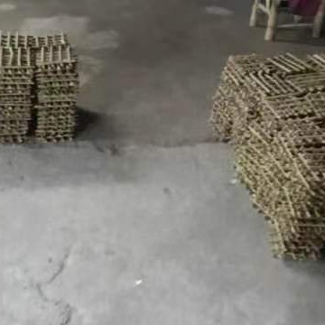 Bamboo Products 15*15 Primary Color Bamboo Rows with Bonsai Decorations Craft Decoration