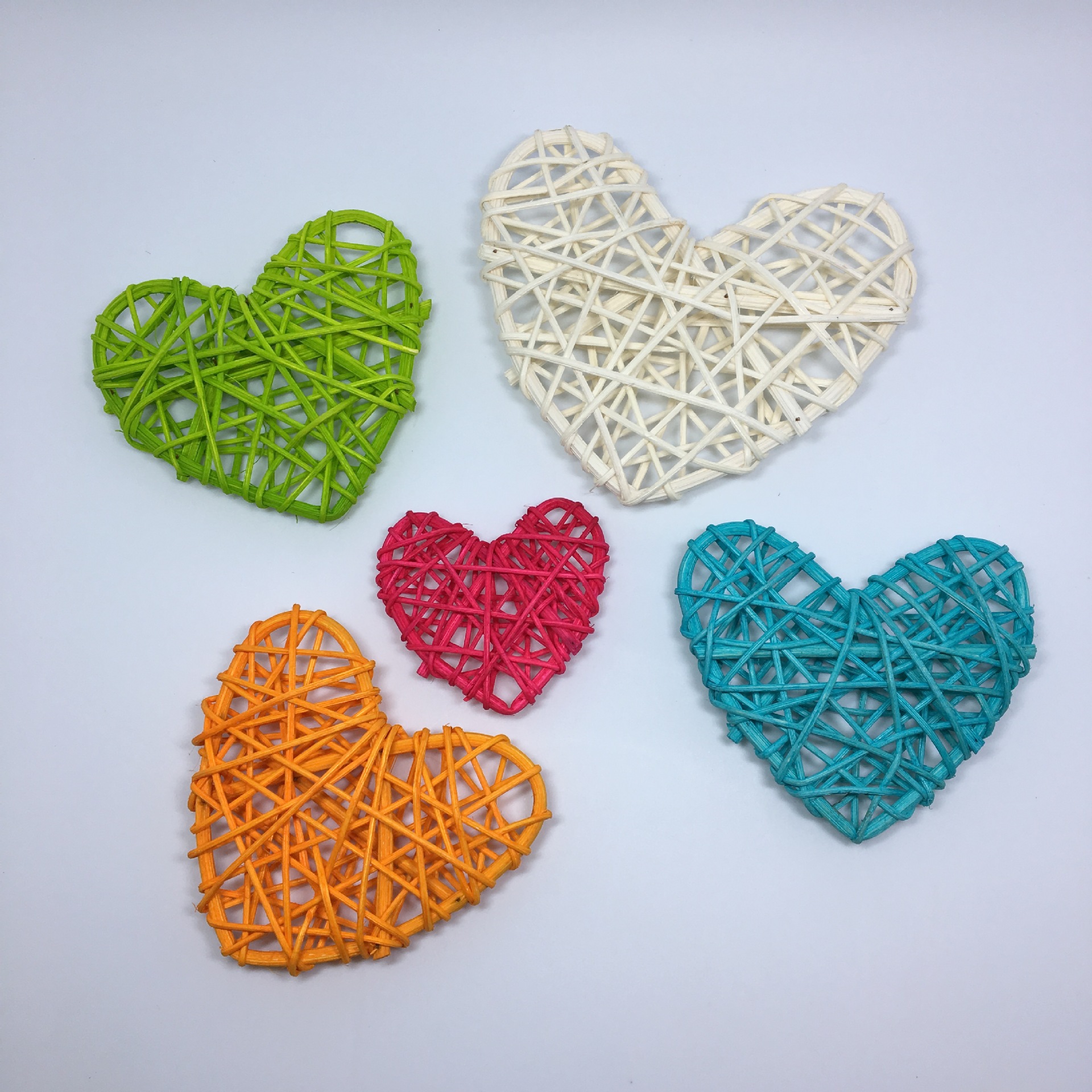 5 см плетеное сердце, украшение для детского сада, плетеная подвеска, сердечная подвеска
