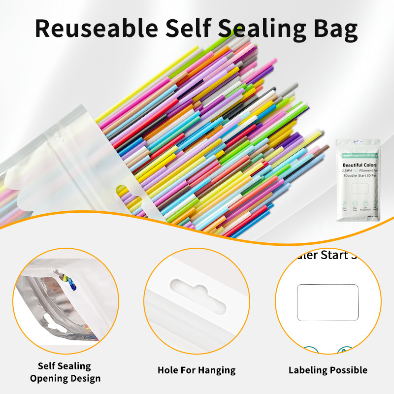 Amazon Cross-Border Pcl2.5Mm Consumables Low Temperature 3Doodler 22 Colors/32 Colors 3D Printing Pen Cross-Border Consumables