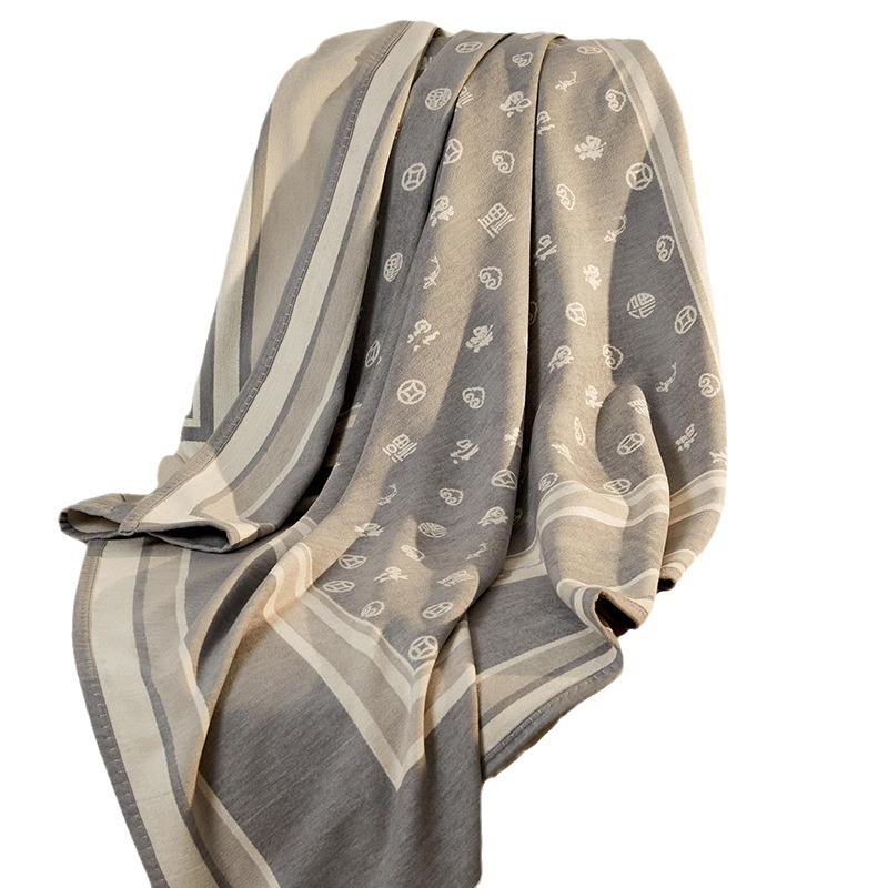 Wensli Silk Soft, Comfortable, Warm and Care for Skin High-end Yarn Jufu Blanket