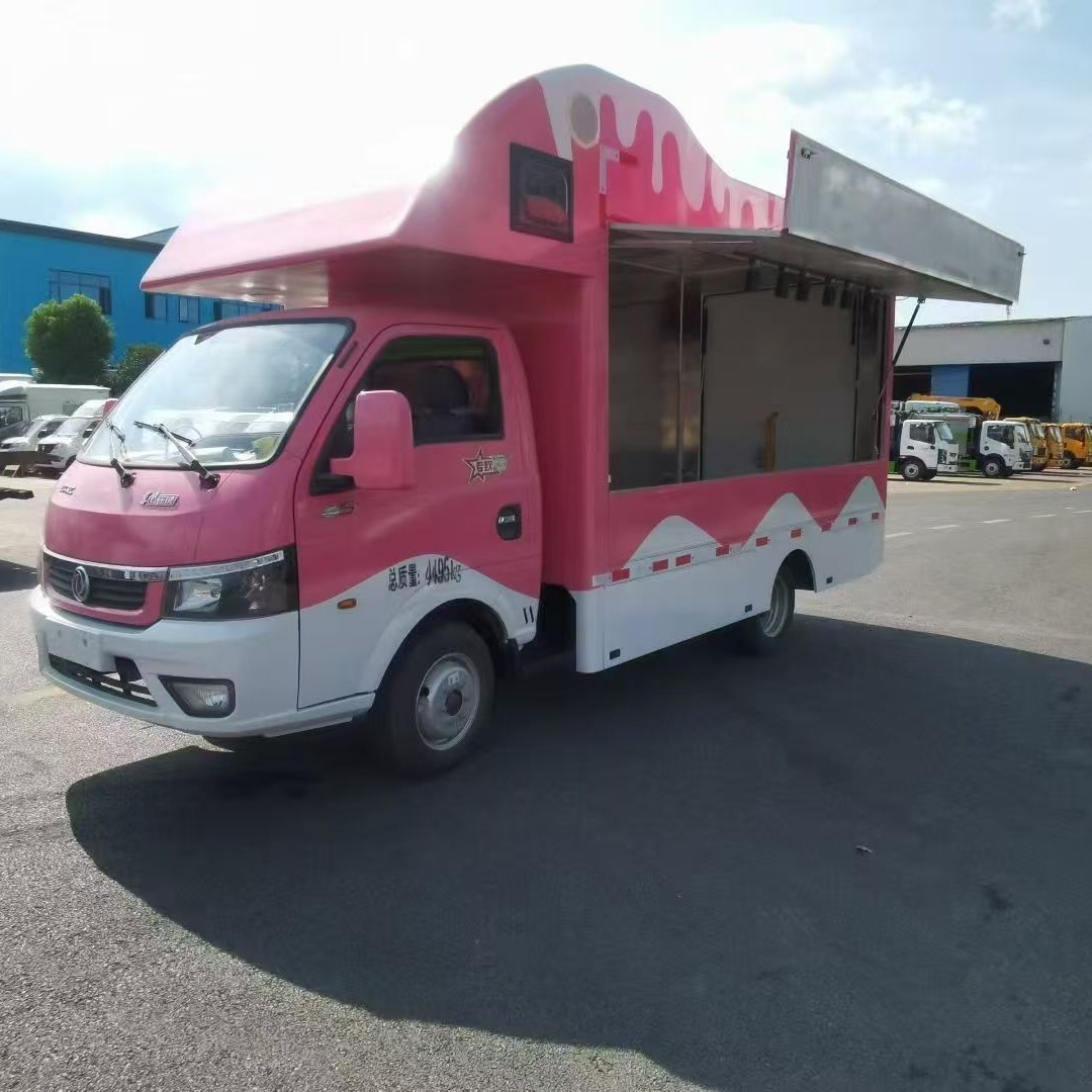 Outdoor Multifunctional Ice Cream Coffee Cart Stall Car Mobile Snack Car Manufacturer Modification Price