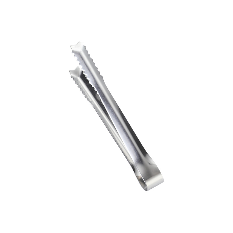 Stainless steel ice clip ice clip ice clip kitchen household small food clip cross-border hot hotel wholesale direct supply