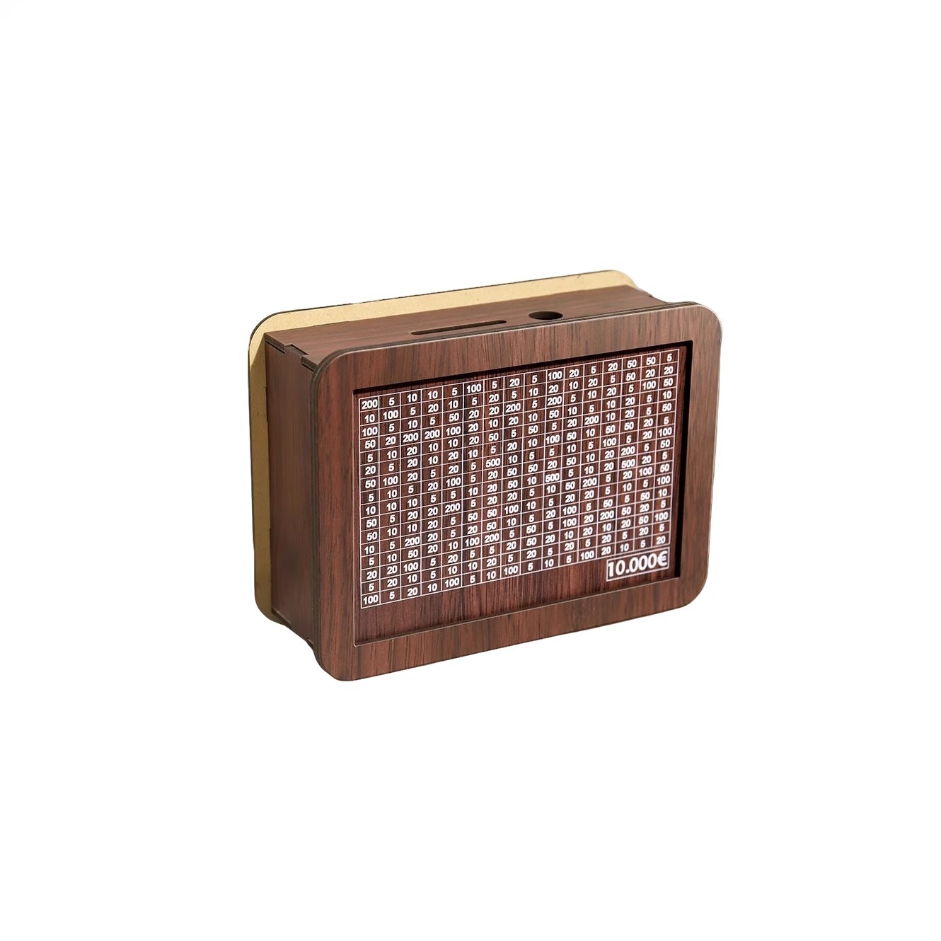 2025 New Wooden Piggy Bank, Only in and Out, Piggy Bank for Boys and Girls, Adults and Kidsren, High-End Large-Capacity Storage