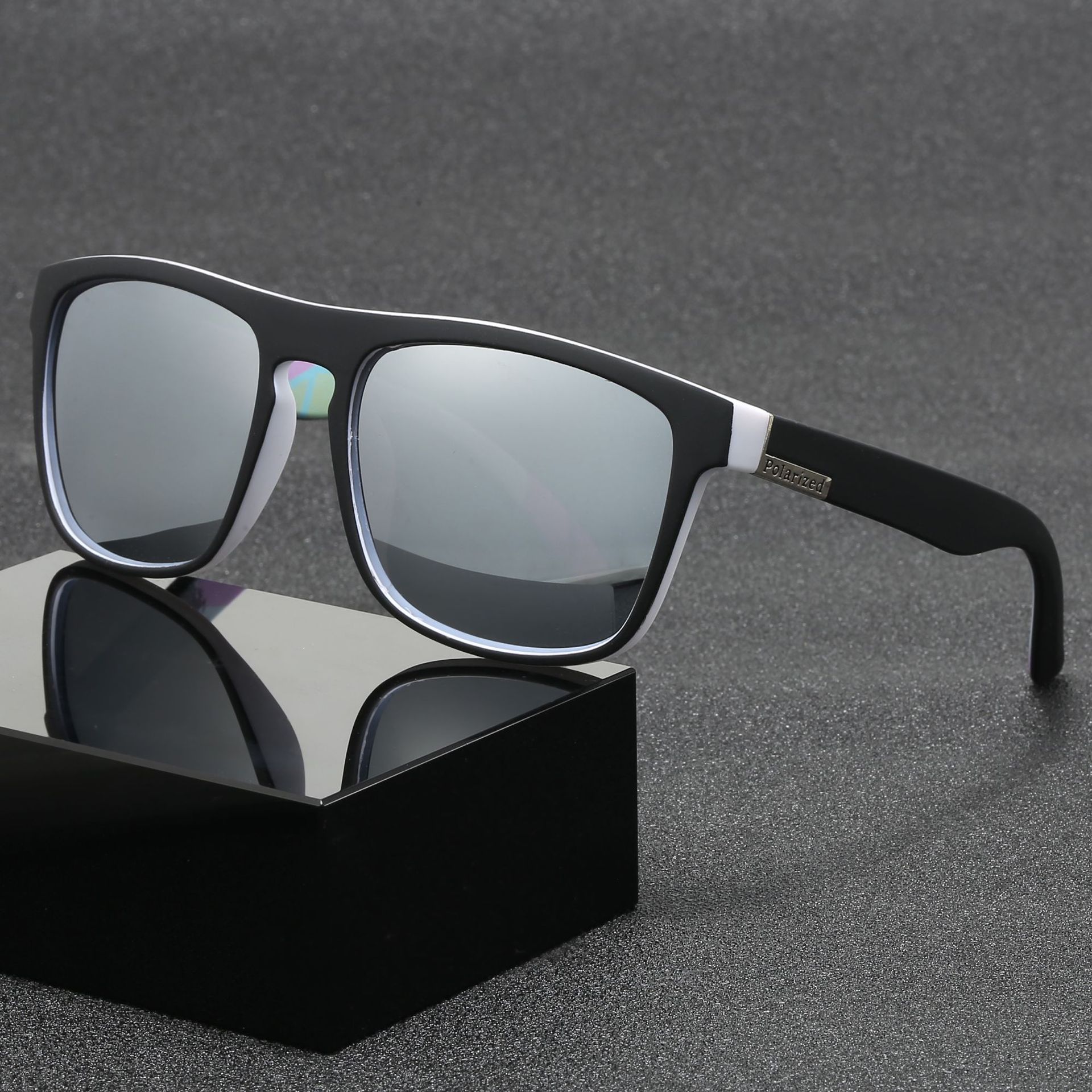 Polarized Elastic Paint Real Film Sunglasses Outdoor Beach Men's Sunglasses Fishing Mountaineering Glasses Anti-UV New